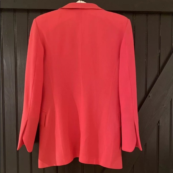 Gianfranco ferre hot pink wool blazer jacket Italy gold bottton  GF Ferre size 6 - Picture 2 of 8